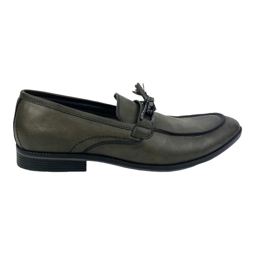 Golaiman Men's Tassel Loafers Slip On Boat Shoes Size 10 GM1812 Olive Green